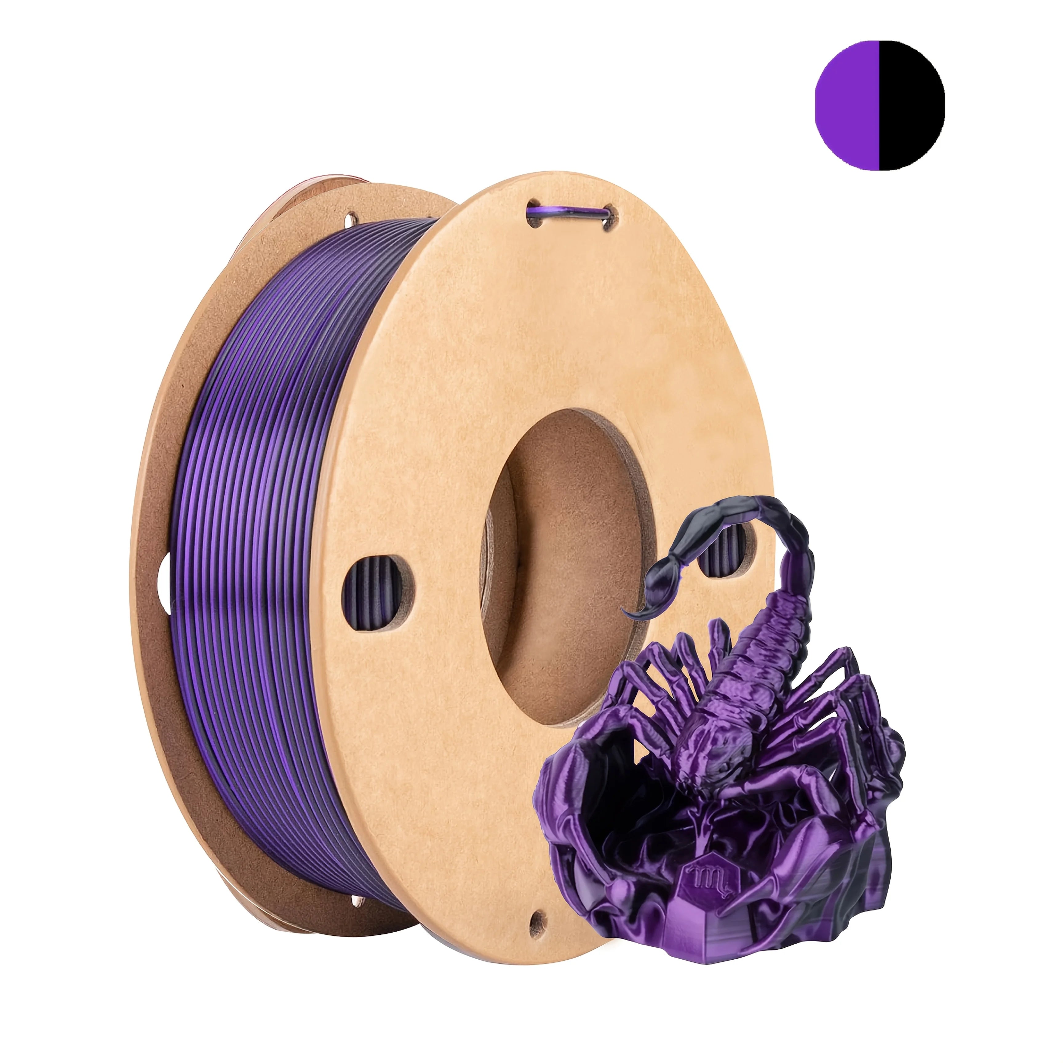 Three color PLA silk filament 250g 1.75mm