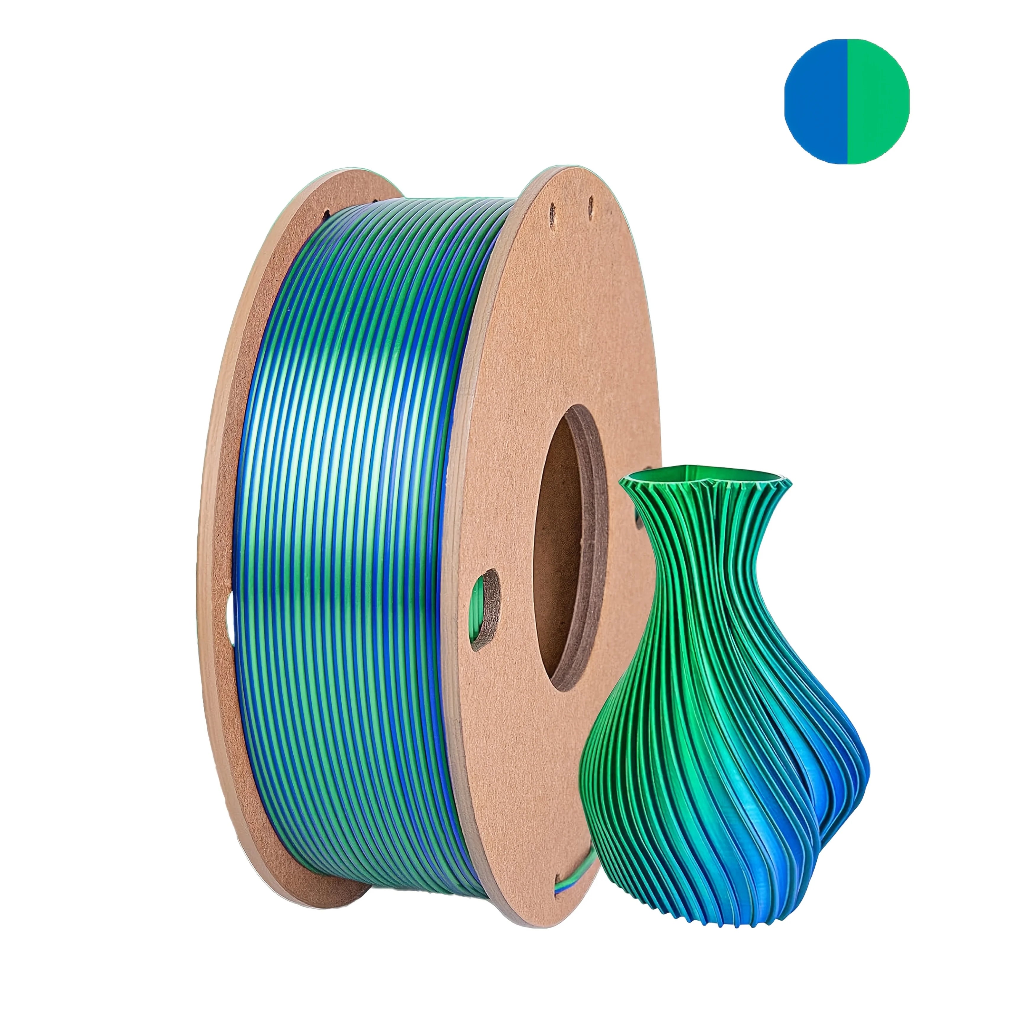 Three color PLA silk filament 250g 1.75mm