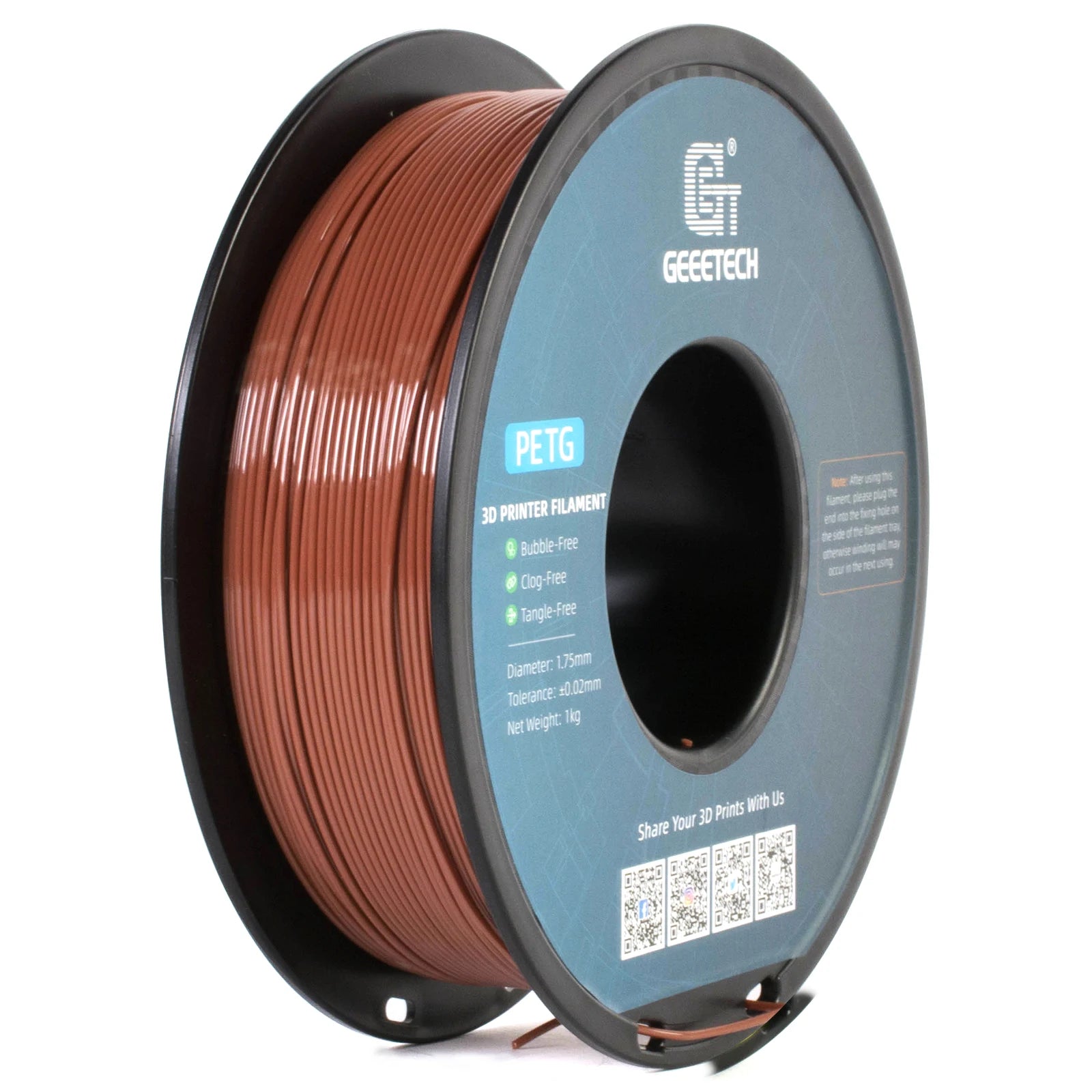 GEEETECH PETG Filament 1KG 0.03mm - 1.75mm