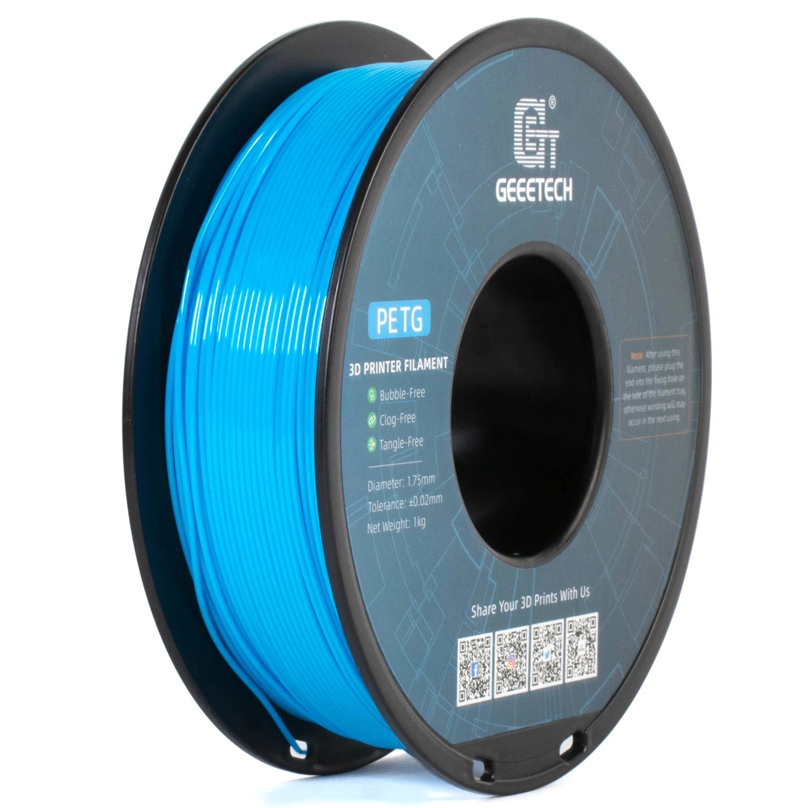 GEEETECH PETG Filament 1KG 0.03mm - 1.75mm