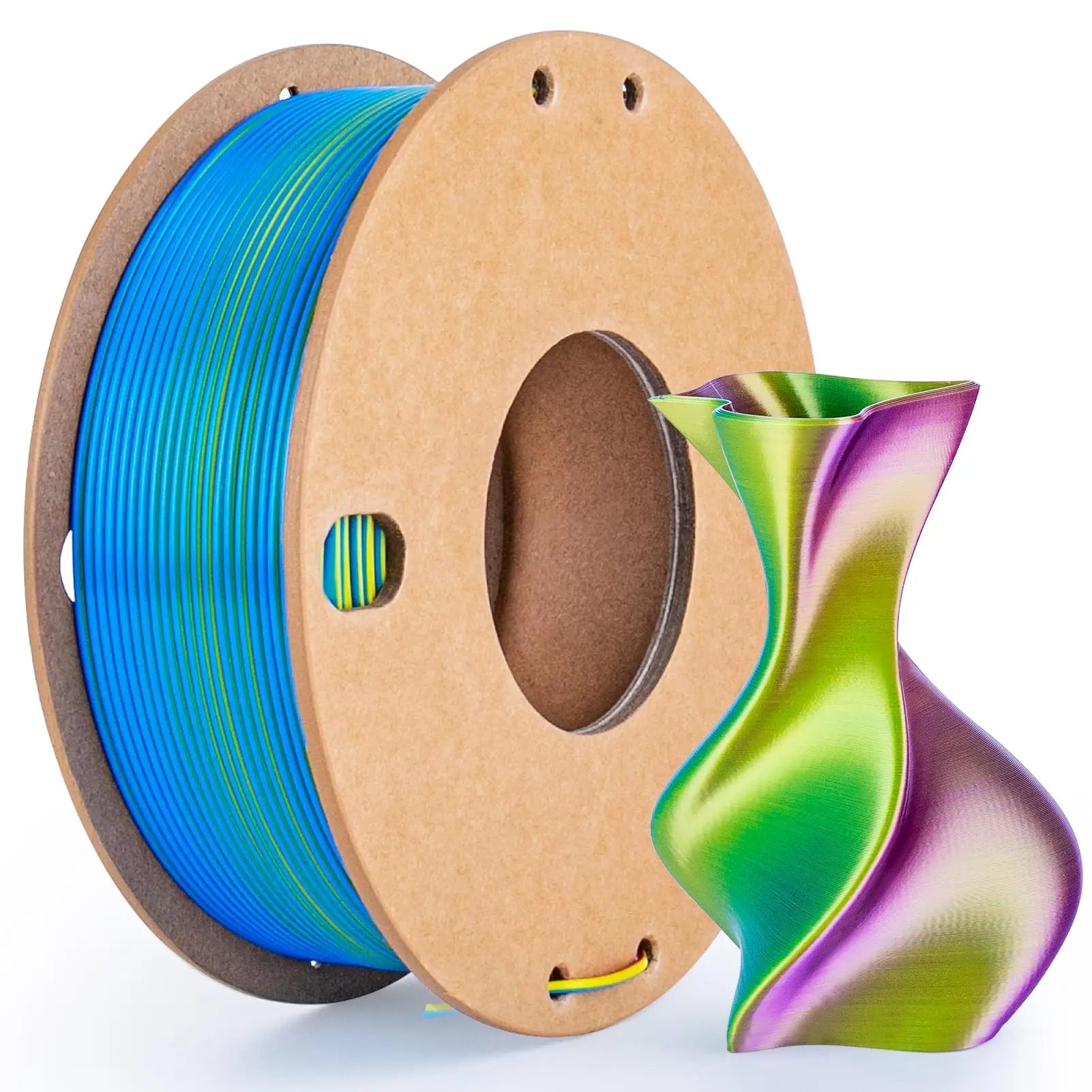 Three color PLA silk filament 250g 1.75mm