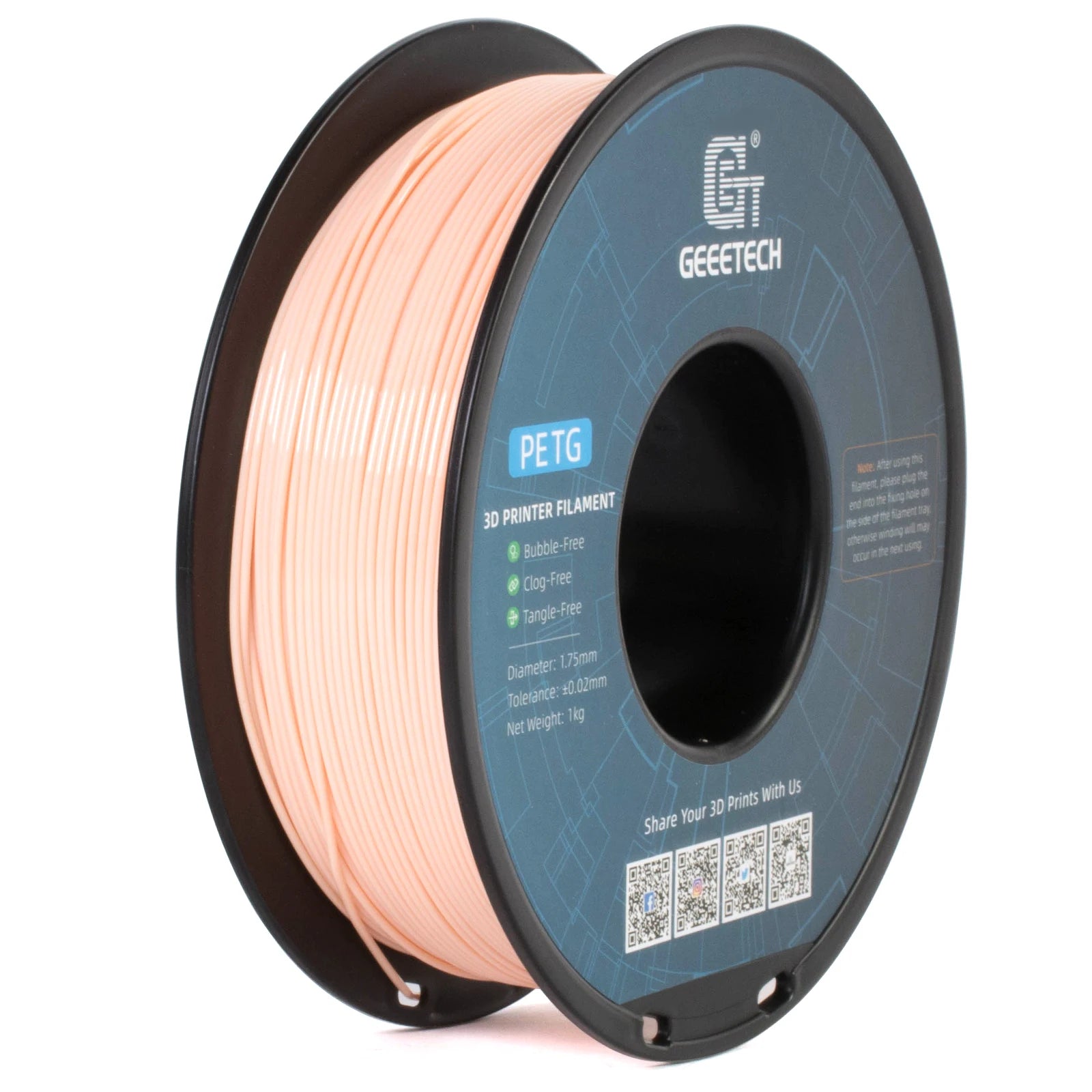 GEEETECH PETG Filament 1KG 0.03mm - 1.75mm
