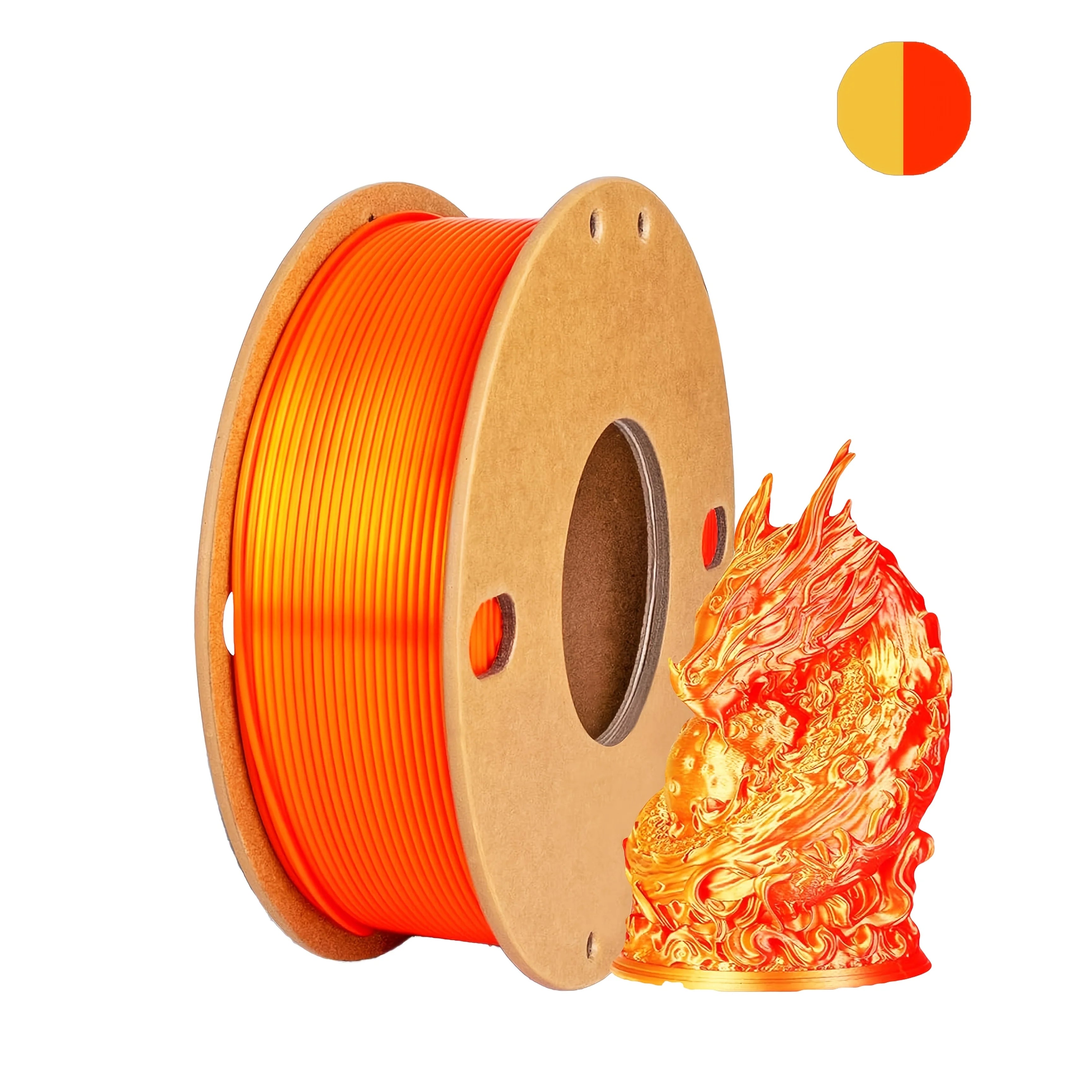 Three color PLA silk filament 250g 1.75mm