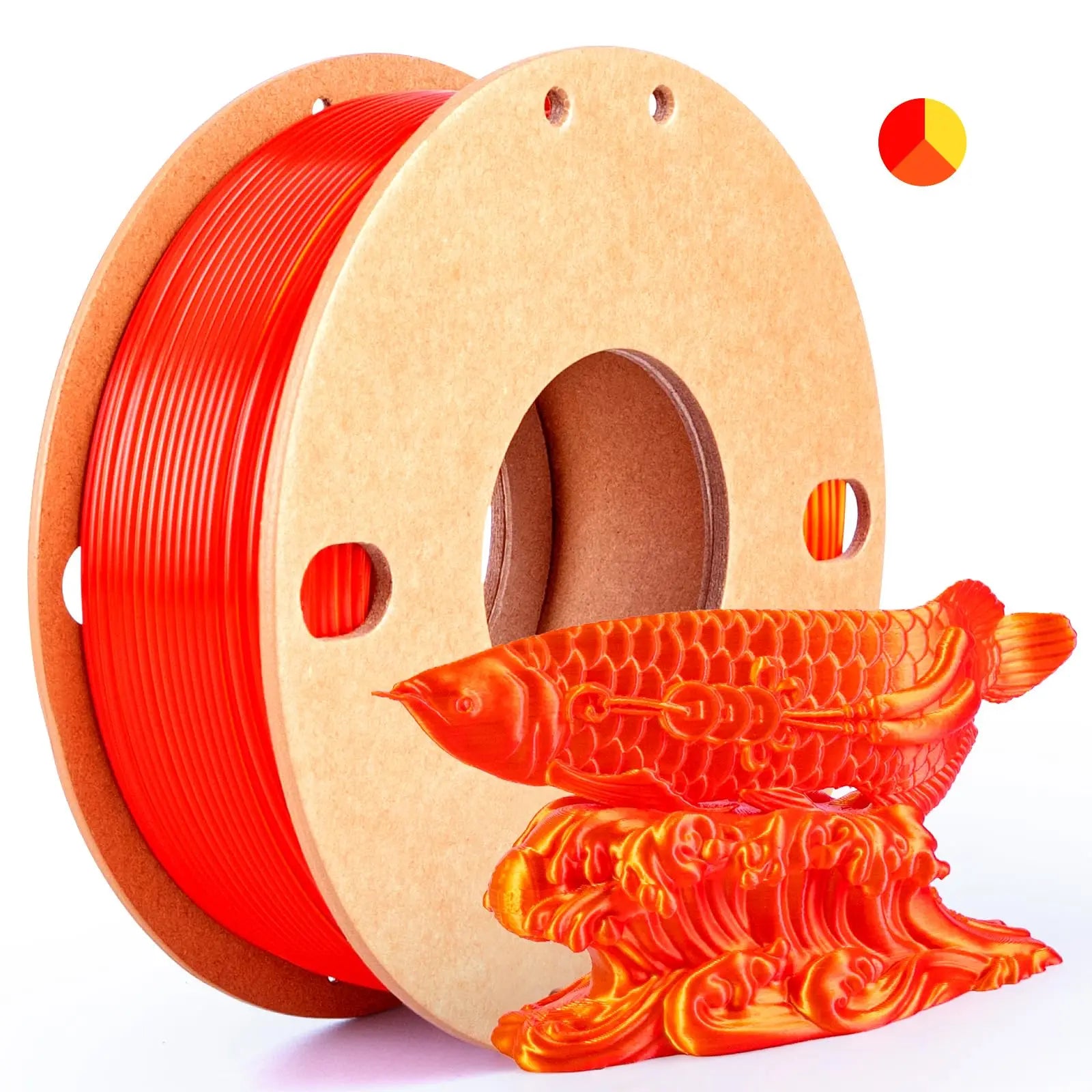 Three color PLA silk filament 250g 1.75mm