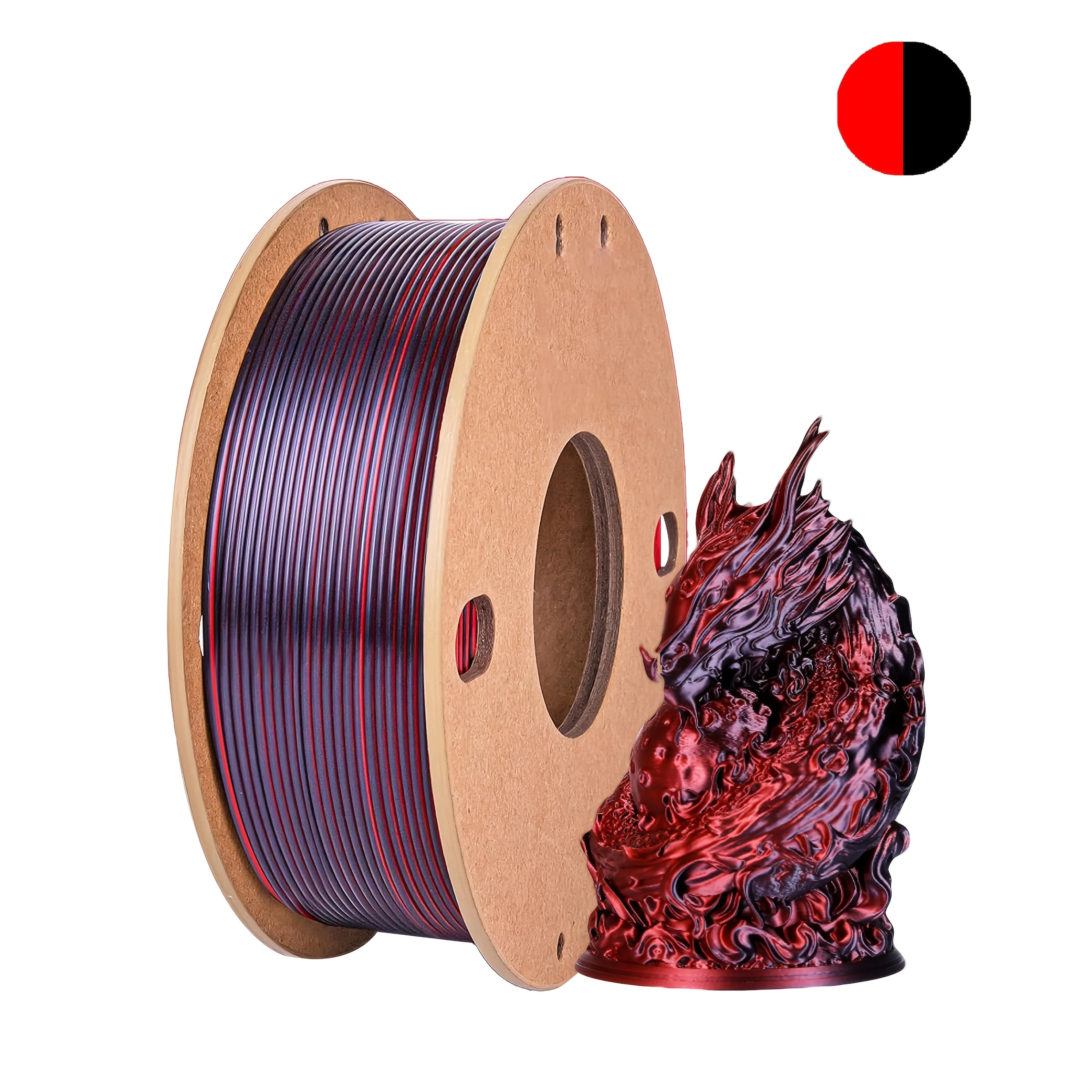 Three color PLA silk filament 250g 1.75mm