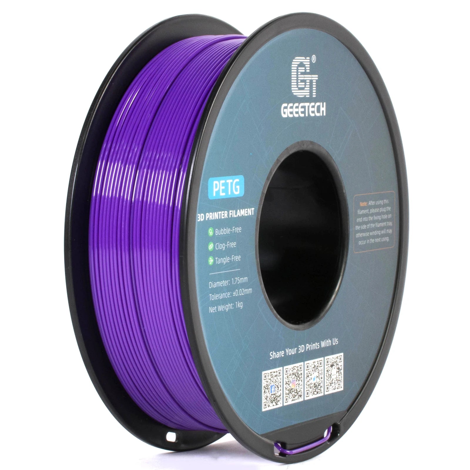 GEEETECH PETG Filament 1KG 0.03mm - 1.75mm