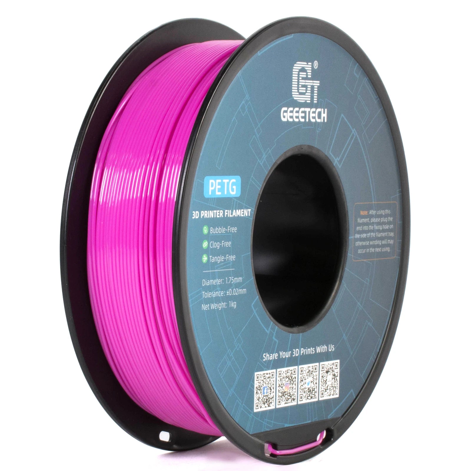GEEETECH PETG Filament 1KG 0.03mm - 1.75mm