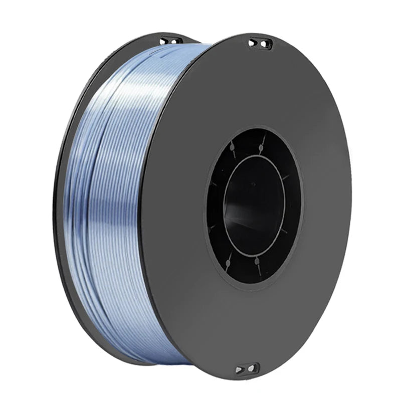 Dual Colour Filament silk PLA Blue silver 1.75MM  1KG